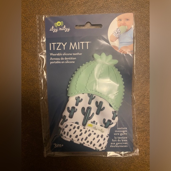 Itzy Ritzy Cactus Teether Mitt - Picture 2 of 3